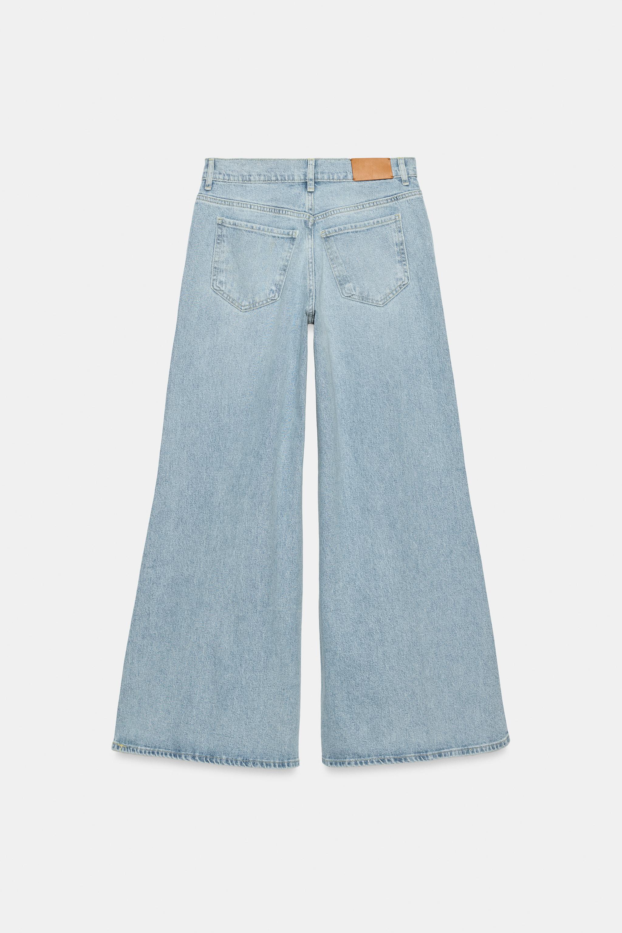 ZW COLLECTION MAXI WIDE LEG LOW RISE JEANS
